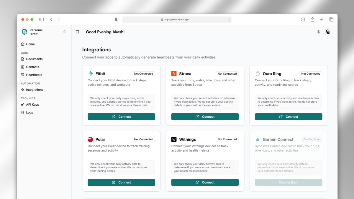 Fitness App Integrations