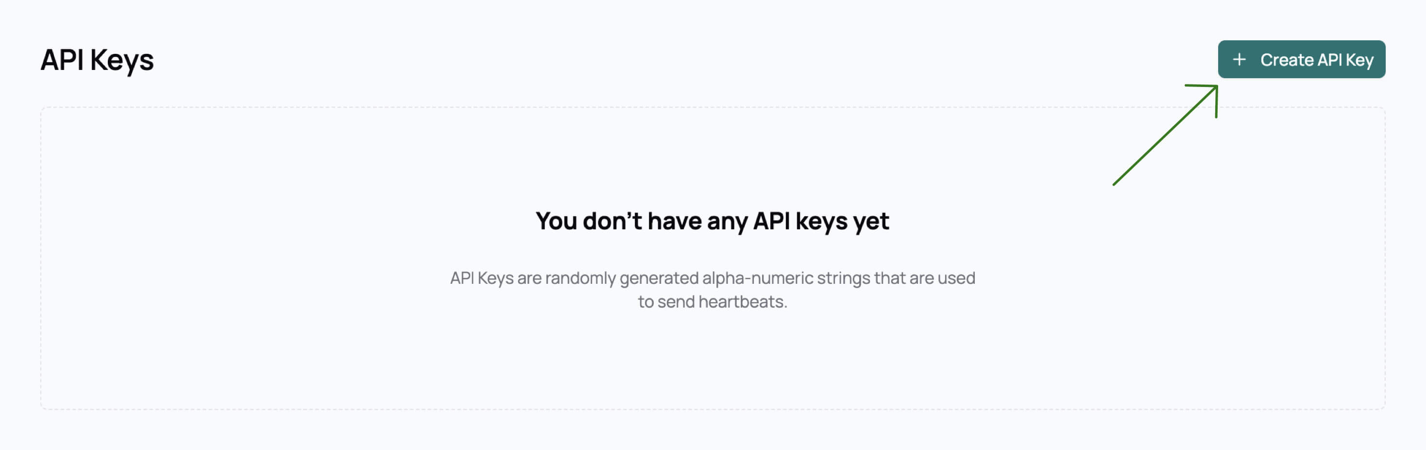 Add API Key Button - Light Mode