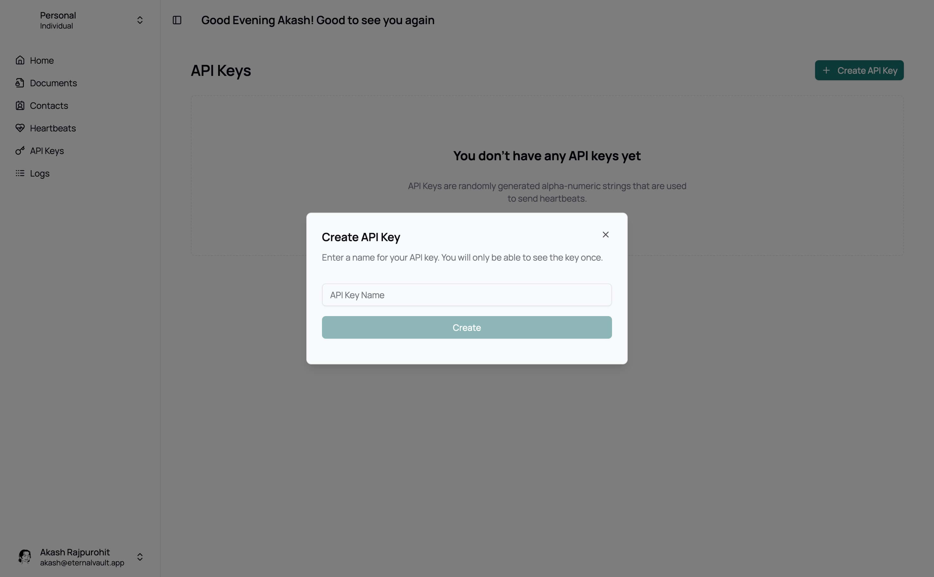 Add API Key Dialog - Light Mode
