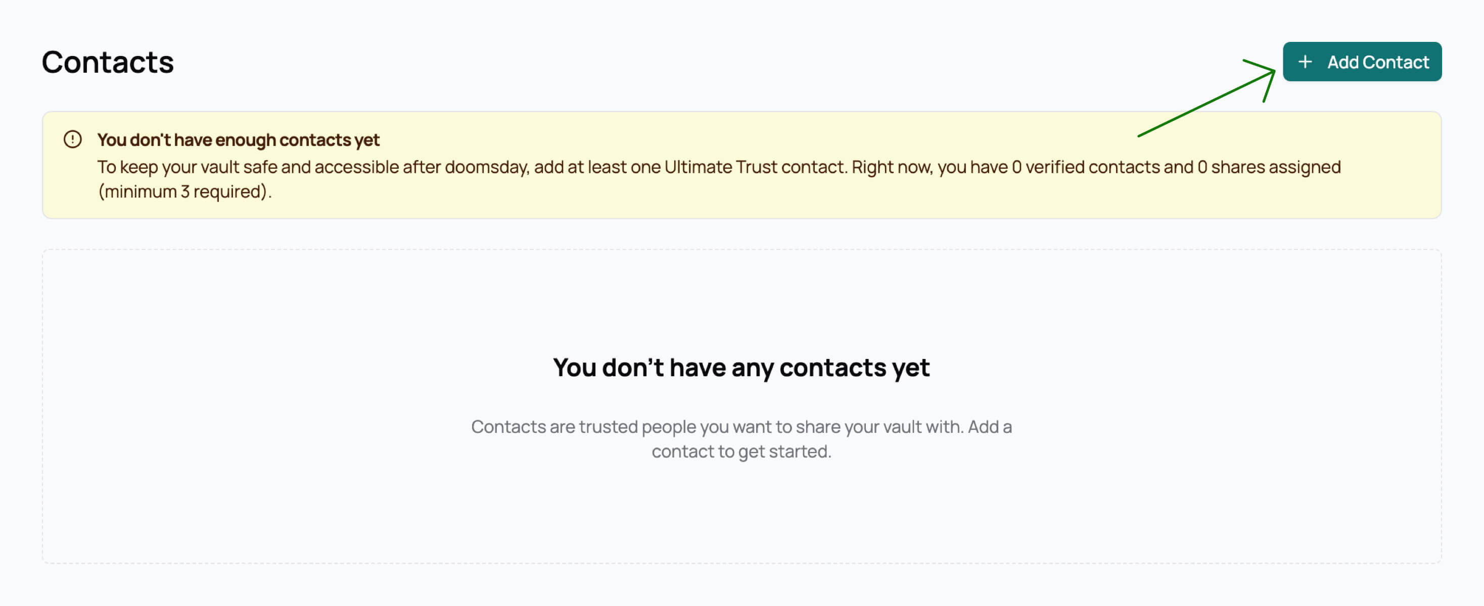 Add Contact Button - Light Mode