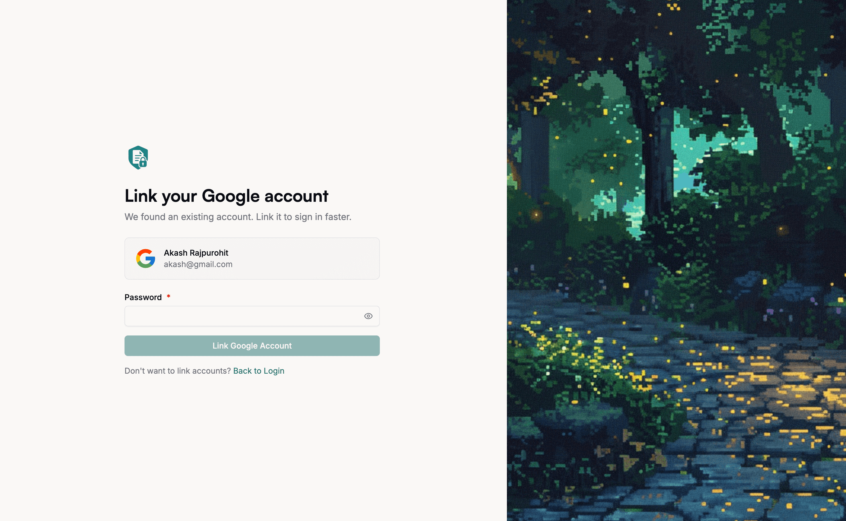 Link Google Account