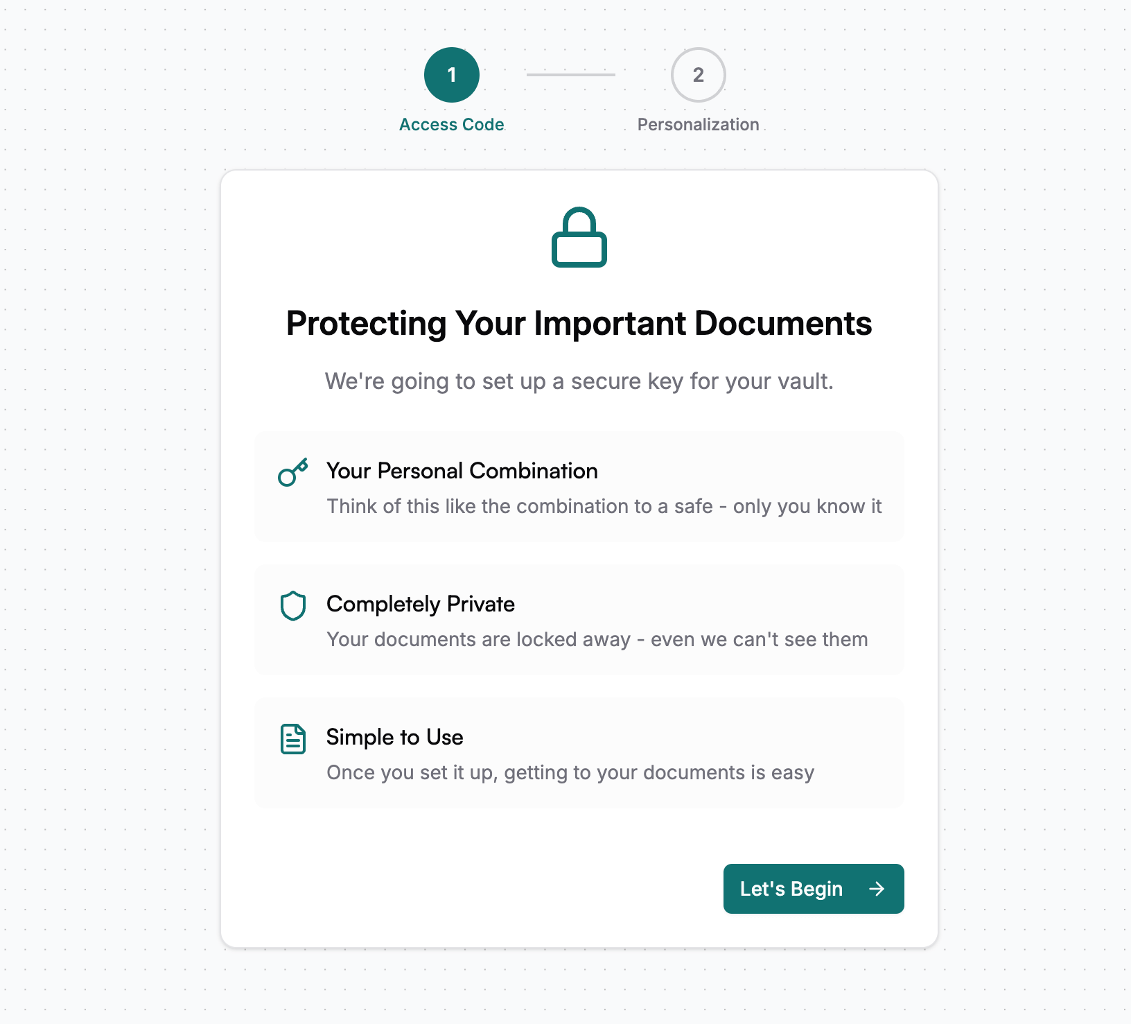 Onboarding - Start