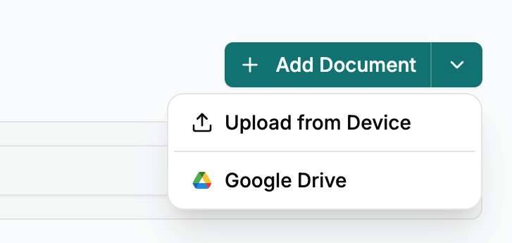 Add Document from Storage
