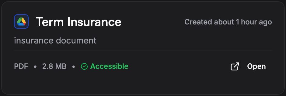 External Storage Documents