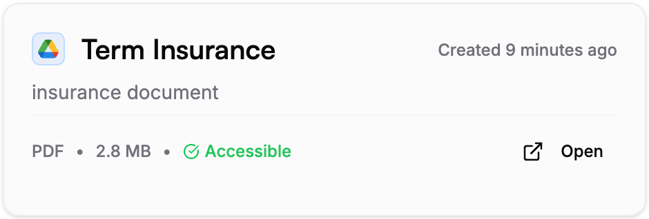 External Storage Documents
